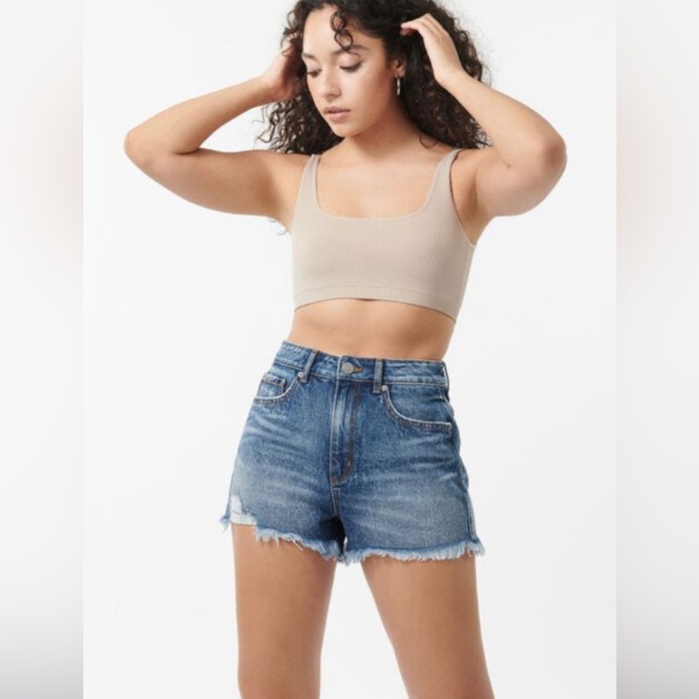 GARAGE High Rise blue Denim Shorts Size 5 (27)